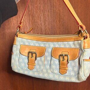 Vintage dooney and bourke blue purse